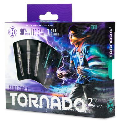 6. Harrows The Tornado 2 Darts 90% Softip HS-TNK-000013351
