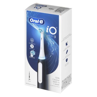 7. Elektrische Zahnbürste Braun Oral-B iO3 Matt Black