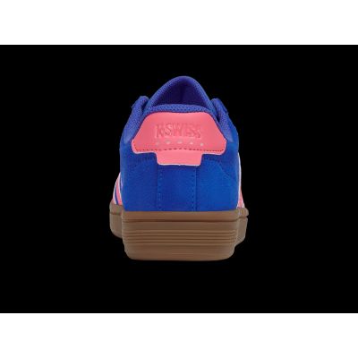 4. K-swiss COURT TIEBRK II SDE DAZZLING BLUE/PINK LEMONADE/GUM-M Sneakers (99492-480-M)