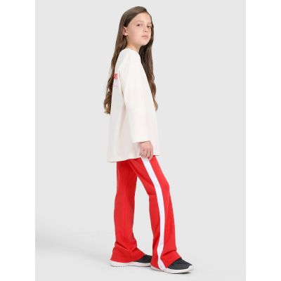 5. Oversized Langarmshirt mit Print für Mädchen 4F 4FJRAW25TLONF589-11S