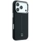 4. Mercedes Leder-Halbwickelhülle mit ikonischer Linie und MagSafe-Funktion für iPhone 18 Pro Max / 17 Pro Max – Schwarz