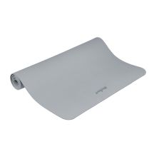 Gymnastikmatte für Yoga, Pilates, Fitness, 200 x 115 cm, 1 cm dick, TPE-Material, grau, REBEL ACTIVE