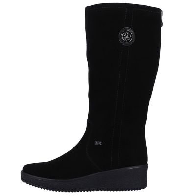 19. Rieker W R237 wasserdichte Nubukstiefel mit Schaffellfutter