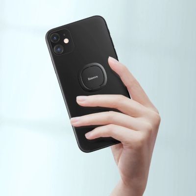 8. Baseus ultradünner selbstklebender Ringhalter Telefonständer rosa (SUYB-0R)