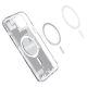 7. Spigen Ultra Hybrid Mag Case mit MagSafe für iPhone 15 Plus – Weiß (Zero One Pattern)