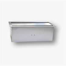 8M Unterputzdose – Unterputzdose zur Montage von Standardsteckdosen 22,5 x 45 mm (45 x 45 mm), beidseitig klappbar, silberfarben