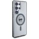 4. Karl Lagerfeld Button Karl Head gedrucktes Logo MagSafe Samsung Galaxy S25 Ultra Hülle schwarz
