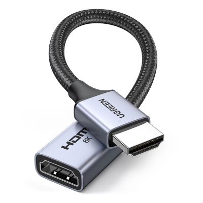 Ugreen HD165 HDMI (Stecker) / HDMI (Buchse) 8K-Kabel 0,15 m – Grau
