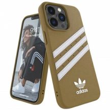 Adidas OR Molded Case PU für iPhone 13 Pro / iPhone 13 - Beige und Gold