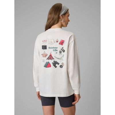 2. Damen Langarmshirt mit Print, regulär, Größe 4F 4FRSS26TSWSF2834-11S