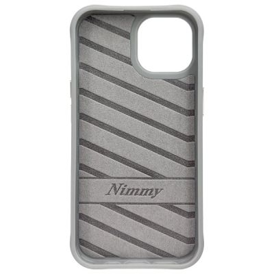 5. Nimmy Glasses Cool Cat iPhone 15 Hülle - Grau