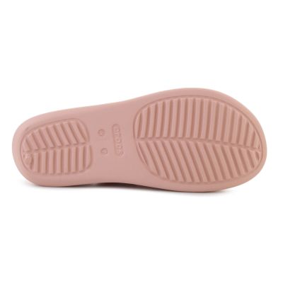 7. CROCS GETAWAY PLATFORM TOE LOOP IN PINK CARAMEL 210834-7AF