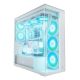 Arctic Xtender Weiß Transparentes Glasfenster mit GPU-Halterung