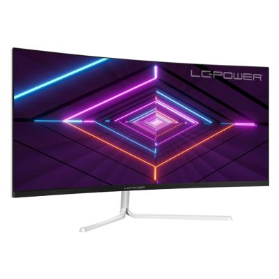 2. LC-Power 86,36 cm (34") LC-M34-UWQHD-100-C-V3 VA+DP+HDMI Weiß