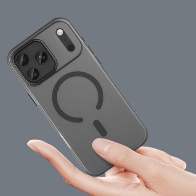 5. Magnetische Schleifhülle für iPhone 17 Pro, kompatibel mit MagSafe – Mattschwarz