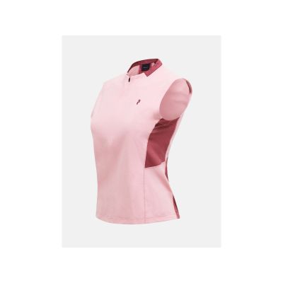 3. PEAK PERFORMANCE Damen-T-Shirt W Mountainbreath Ärmelloses Polo Farbe Rosa