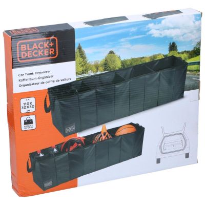 39. Aufbewahrungsbox mit 4 Fächern, faltbar, 110 x 30 x 30 cm, Black + Decker