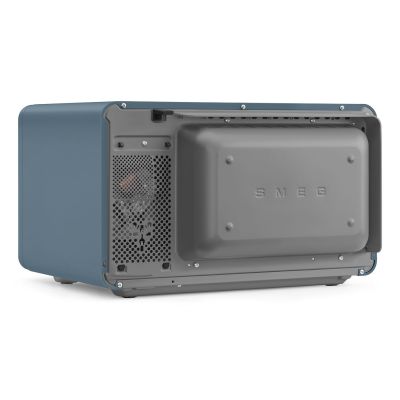 9. Smeg MOC02SBMEU Mikrowelle, blau, Kombi-Mikrowelle für die Arbeitsplatte, 27 l, 900 W