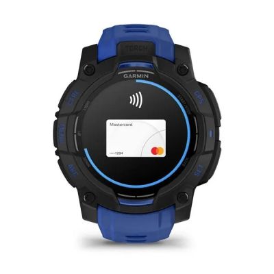 9. GARMIN Instinct 3 AMOLED 45mm Schwarz/Blitzblau Smartwatch