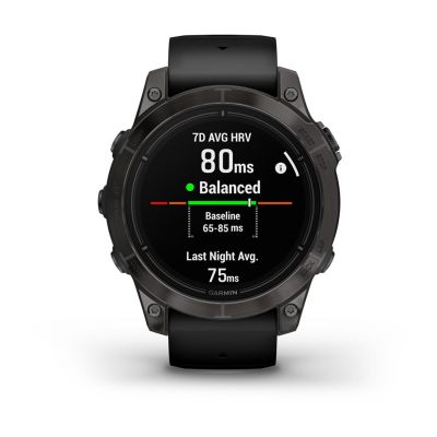 6. Garmin EPIX PRO g2 47 mm Saphir Carbongrau DLC Tit. Schwarz