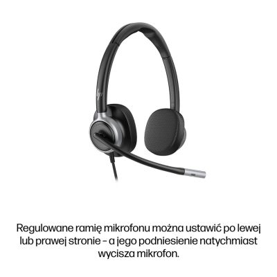 38. HP Poly Mission 625 – Kabelgebundenes Stereo-USB-Headset (Mehrfachpackung)
