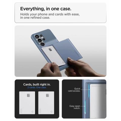 8. Spigen Slim Armor CS Hülle für Samsung Galaxy S26 Ultra - Blau