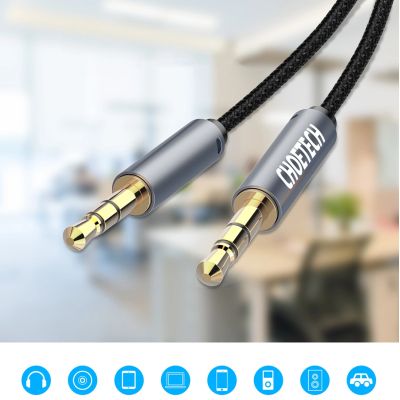 6. Choetech AUX002 Kabel 3,5 mm Miniklinke (männlich) / 3,5 mm Miniklinke (männlich) 1,2 m – schwarz