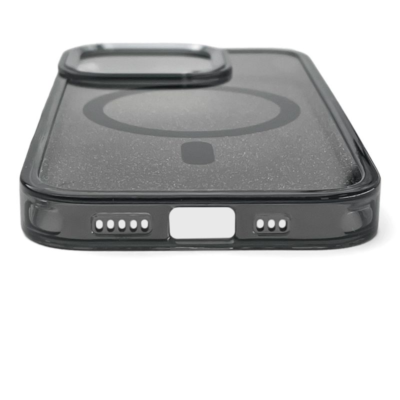 4. Glitter Case MagSafe Kompatibel für iPhone 17 Pro Max - Schwarz