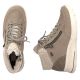 46. Beige Damen-Lederboots, wasserdicht – Rieker L7701-24