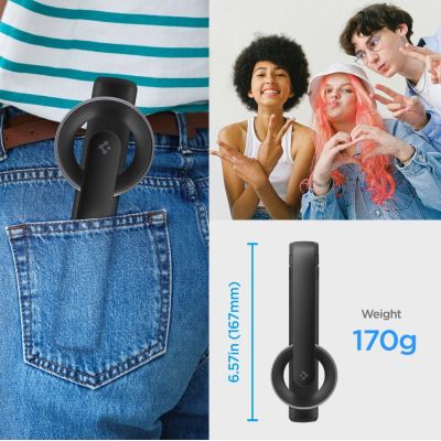 9. Spigen S571W MagSafe Bluetooth-Selfie-Stick mit Stativ – Schwarz