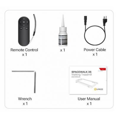 41. Laufband Urevo Spacewalk 3S + Tuckano URTM024+BIUBI elektrisch verstellbarer Schreibtisch