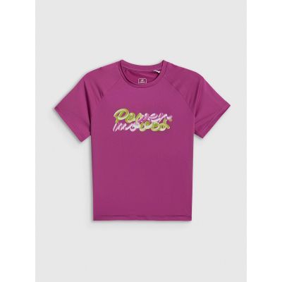 7. Schnelltrocknendes Sport-T-Shirt für Mädchen 4F 4FJRSS26TFTSF2386-53S