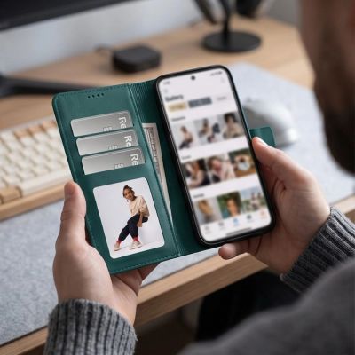 4. Tech-Protect Wallet-Hülle für Xiaomi Redmi Note 17 Pro Max 5G – Grün