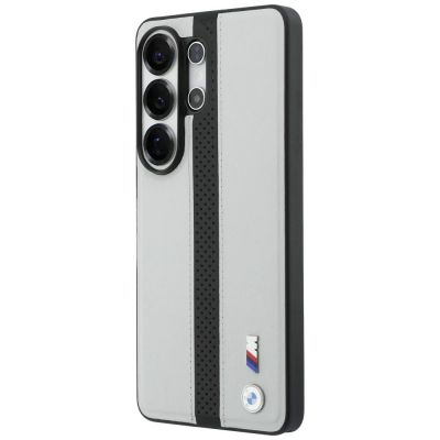 2. BMW MagSafe-Hülle mit perforiertem Streifenlogo für Samsung Galaxy S26 Ultra – Grau