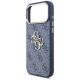6. Guess 4G Big 4G Classic Logo Hülle für iPhone 18 Pro Max / 17 Pro Max – Blau und Gold