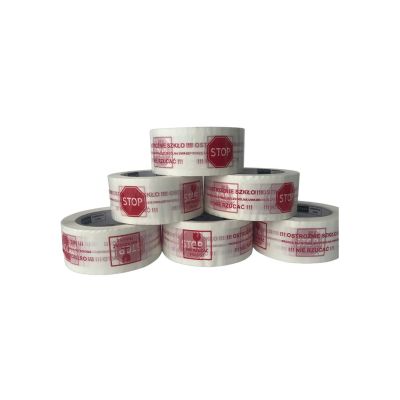 4. BSTech Klebeband mit Aufdruck 48x100m „Vorsicht Glas“