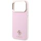 6. Guess Saffiano Small 4G & Classic Logo MagSafe Hülle für iPhone 18 Pro / 17 Pro – Rosa