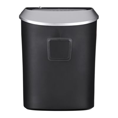 7. Activejet ASH-1201D Aktenvernichter, P-3, 25 l, 5x38 mm Schnipsel, 12 Blatt, schwarz und silber.
