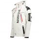 2. Geographical Norway Techno MEN 056 BS3 Herren Sportjacke, schnelltrocknend, mit Kapuze, weiß (WU1060H/GN)