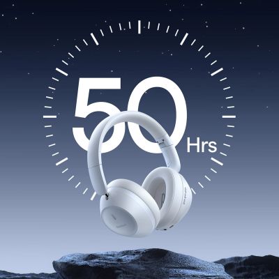 14. Baseus Bass 30 Max On-Ear-Bluetooth 5.3-Funkkopfhörer – Weiß