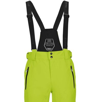 3. Killtec Enosh Herren Skihose grün atmungsaktiv wasserdicht mit verstellbaren Hosenträgern gelb (30920/766)