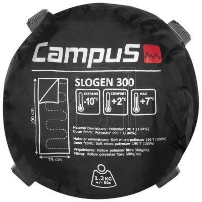 4. Campus Slogen 300 Schlafsack links CUL701123404