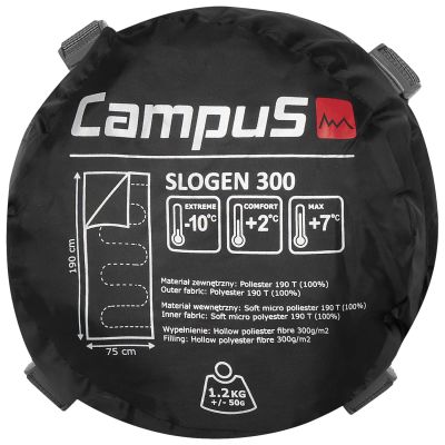 4. Campus Slogen 300 Schlafsack links CUL701123404