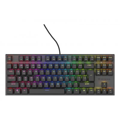 7. GENESIS Thor 303 TKL Gaming-Tastatur, USB, QWERTY, US-Englisch, Schwarz