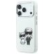 2. Karl Lagerfeld Smooth Karl & Choupette Bodies Sketch MagSafe Hülle für iPhone 18 Pro Max / 17 Pro Max Beige