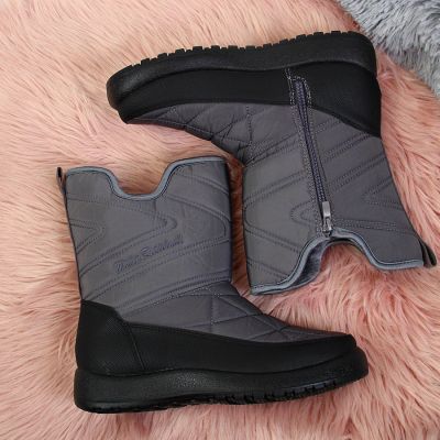 6. NEWS W EVE309B wasserdichte Schneestiefel grau 