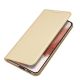 4. Dux Ducis Skin Pro Hülle für Samsung Galaxy S23+ Flip Card Wallet Stand Gold