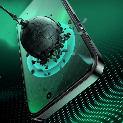 7. Joyroom Knight Green Glass für iPhone 14 Plus mit Vollbild-Anti-Blaulichtfilter (JR-G03)