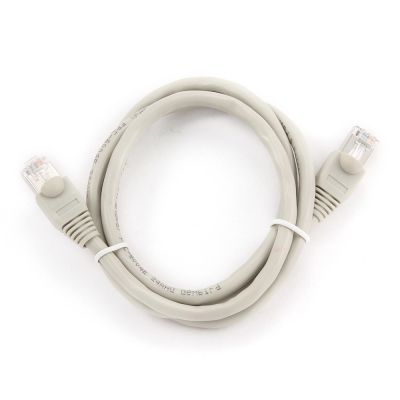 3. UTP-Kabel GEMBIRD PP6U-1M (RJ45 – RJ45; 1 m; UTP; Kat. 6; grau)