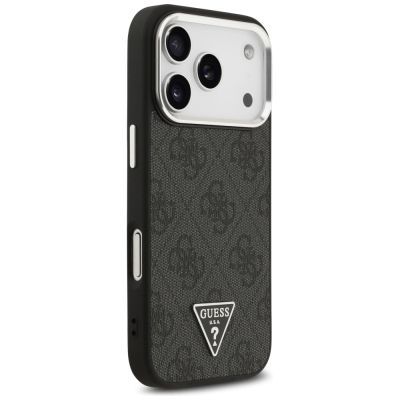 4. Guess 4G Triangle Logo MagSafe Hülle für iPhone 17 Pro - Schwarz